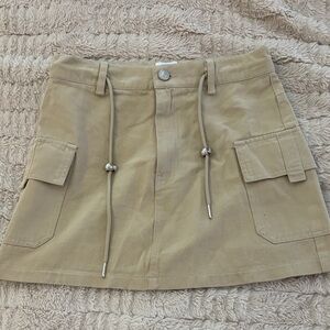 Princess Polly Khaki Mini Skirt with Pockets